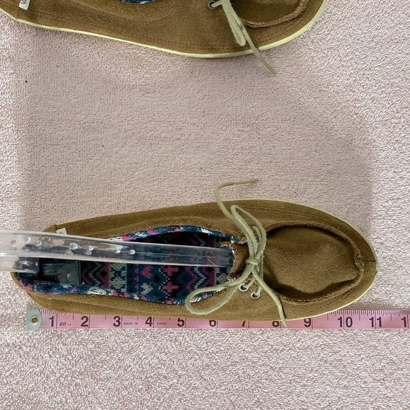 Vans Brown Suede Lace Up Loafers 9.5 - Picture 11 of 13